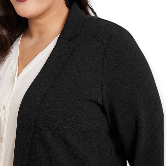 Maurices Plus Size Black Open Front Blazer size 3X - Picture 3 of 9